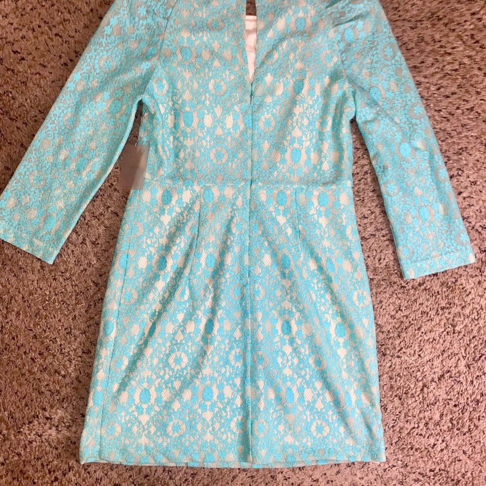 Beautiful mint green lace dress - Picture 5 of 6
